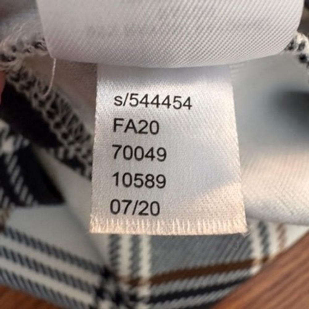 Ann Taylor Factory Petite Plaid Shift Dress Black White Tan XSP 544454 - Picture 8 of 8